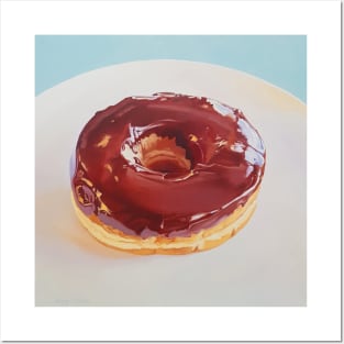 Chocolate Dip Donut painting #2 Posters and Art